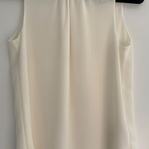 Elegant Cream Sleeveless Top